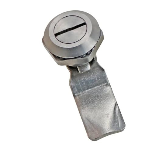 Serrure à languette en acier inoxydable Serrure triangulaire à quatre coins Serrure en S Serrure de poubelle extérieure Boîte de distribution Serrure de porte d'armoire 1 pièces(MS705-D)