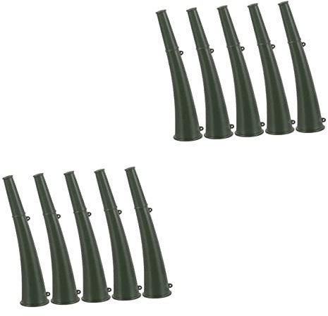 VANZACK 10stücke Tragbare Signalhörner Für Outdoor-Training Camping Und Sportveranstaltungen Multifunktionale Anfeuerungswerkzeuge Militärgrün