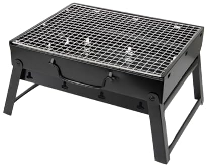 CIYODO Outdoor Grill Rack Tragbarer Faltbarer Bbq Grill Für Camping Und Picknick Schwarz Vielseitig Einsetzbar Für Fisch Und Gemüse