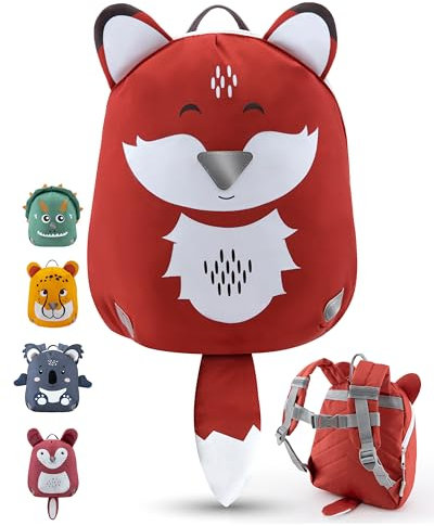 LAUBGOLD Kleiner Kindergartenrucksack Jungen | Kita Rucksack ab 1 Jahr | Kinderrucksack mit Brustgurt | Leichter Rucksack Kindergarten Jungen u. Mädchen | 3,6 Liter | Ideal für Kleinkind 1-3 Jahre