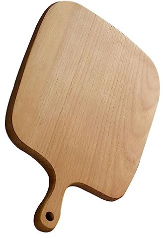 MAGICLULU Schneidebrett Aus Holz Im Nordischen Stil Umweltfreundlicher Hackklotz Für Die Küche 26 5 X 16 X 1 5 Cm Khaki