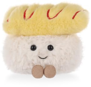 Apricot Lamb Tamago Yaki Sushi Plüschtier Kuscheltier Stofftier Gelb 9cm