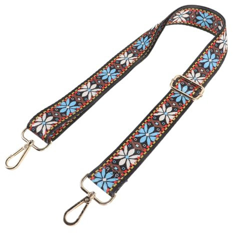 Abaodam Adjustable Banjo Strap 2 Pack Vintage Patterned Polyester with Soft Comfort and Metal Buckle for Mandolin and Banjo Players Musical Instrument Accessories: 1
