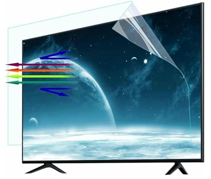 tyfuture Mat/Givré Protecteur D'écran TV Protection D'écran LCD Antireflet Anti-lumière Bleue Film Anti-Rayures pour Téléviseur HDTV LCD LED OLED D'intérieur(70 inch 1563x908mm)