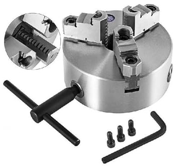 Drehfutter K11-160A K11-200A K11-250A 3-Backen selbstzentrierende Wendebacke for Drehmaschine CNC Schleifen Fräsen Bohrmaschine für die Holzbearbeitung(K11-200A 8 inch)