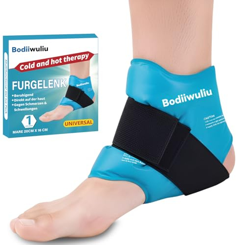 KüHlmanschette Fuß, KüHlbandage KnöChel, Zur Anwendung An Den FüßEn KäLte (Blau, M)
