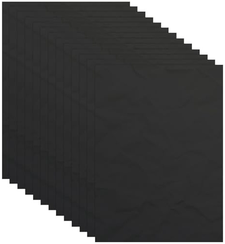 NGOSUET 200 Blatt Seidenpapier Schwarz 43x68cm, 17 g/m²schwarzes Geschenkpapier Verpackungsmaterial, Schwarz Packpapier Verpackungspapier für Geschenkverpackung