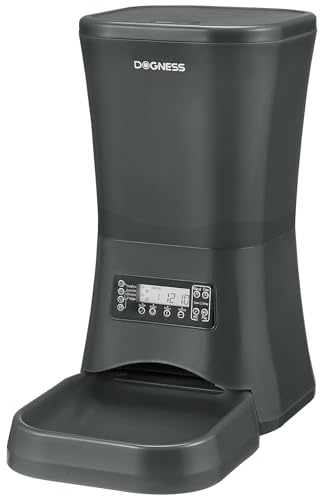 DOGNESS Mangiatoia Automatica per Cani di Grossa Taglia 9L, Distributore Automatico per Cani con Timer, Extra Grande, Distributore Automatico Programmabile, Controllo Delle Porzioni