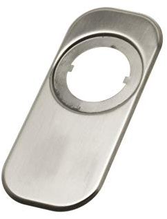 Amig - Embellecedor de Escudos de Seguridad para Cerraduras - 165 x 74 mm - Para Evitar Rayar Puertas con las Llaves - Con Forma Rectangular - Acero inoxidable 18/8
