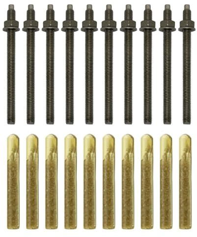 BATIFIX Verbundanker Set M16x250 Edelstahl A4-10 Stück | Patrone + Ankerstange, Styrolfrei Option 1, Schwerlast-Anker, Schwerlast-dübel, Gewinde