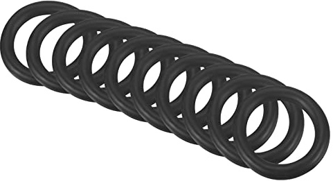 QUARKZMAN 10 Stke Gummidichtung Dichtung 15x10x2,5mm, Schwarz | Abdichtung für Wasserhahn Klempner Reparatur Dichtung Verbindung