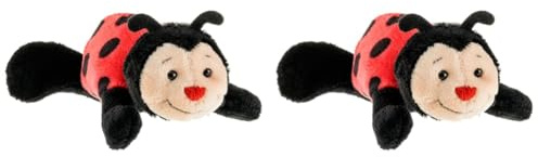 Schaffer Knuddel mich! Schaffer 3456 Plüsch Magnetic Marienkäfer Bolle, rot-schwarz (Packung mit 2)