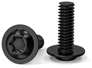 ORTAVA 20 Stück Schrauben M5x14 Linsenkopfschrauben Torx Flanschschrauben ISO 7380 Linsenkopfschrauben mit Scheibe rostfreier Edelstahl A2 V2A Vollgewinde