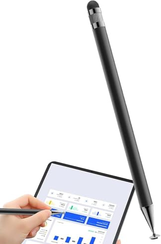 Penne in silicone per touch screen, penna touch in silicone | Penna touch per schermo a doppia testa a disco - Penna da scrittura tattile a doppia testa per intrattenimento, lavoro, studio, pittura