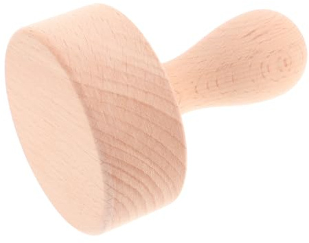 COLLBATH Wooden Tart Tamper Tool for Baking with Solid Wood Material Easy Cleaning and Versatile for Dessert Recipes for Kitchen Baking Pastry Dough Press