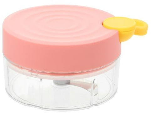 HOLIDYOYO Tritatutto Portatile Manuale Mini per Aglio, Cipolla, Verdure e Radice Aromatica, 180ml, in Abs e Pc, per Casa e Viaggio
