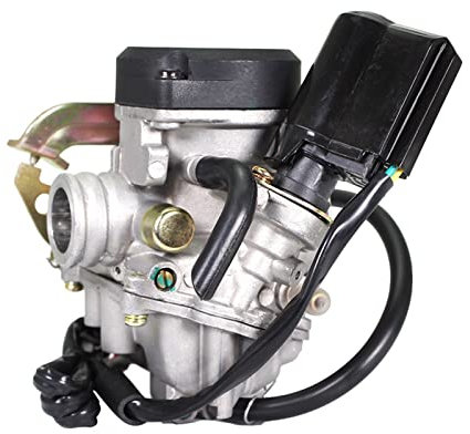 LGLDAMUHX Carburateur Carb Carburateur 4 Temps 18mm pour Scooter Carb pour GY6 pour 50cc-80cc Chinois pour 139QMB Cyclomoteur Motocross Tondeuse Poche Vélo Carburateur Moteur Carburetor(A1)