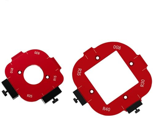 Modèle de Rayon de Coin Rond, Modèle de Routeur de Gabarit de Rayon, Modèles de Routage de Rayon de Coin de Table Compatibles avec R10 R15 R20 R25 R30 R35 R40 R50