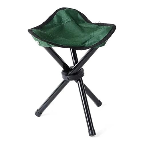 GIJMZY Campingstuhl Strandstühle, Outdoor, multifunktional, tragbar, Klapphocker, Dreieckshocker, leicht, Ultraleicht, for Camping, Angeln, Slacker-Stuhl(Green)