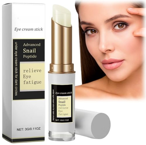 Snail Peptide Eye Cream Stick,Eye Cream for Dark Circles and Puffy Eyes,Snail Peptide Energetic E-ye Cr-eam,E-ye Cre-am Anti Aging,Hydrating Firming Eye Serum,Anti-Wrinkle E-ye Cr-eam,Eye Bags Remover