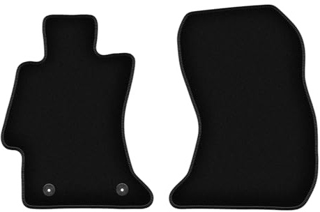 Wielganizator Velours Vorne Fußmatten passend für Subaru XV (2011-2017) | Qualität: Basic - Genaue Passform, rutschfeste Untregrund 2-teilig - Schwarz