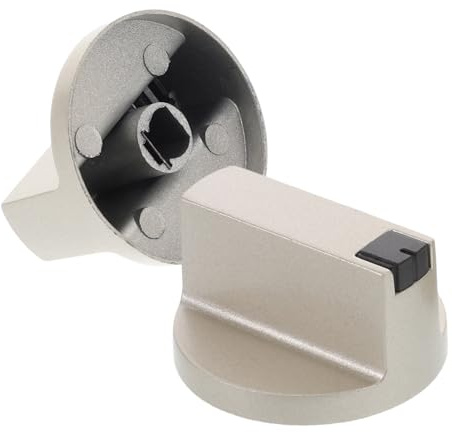DIYEAH 2 Pièces Boutons De Cuisinière à Gaz De Remplacement Métal Compatibles Avec Plaque De Cuisson Électrique Lot De Commandes De Brûleur