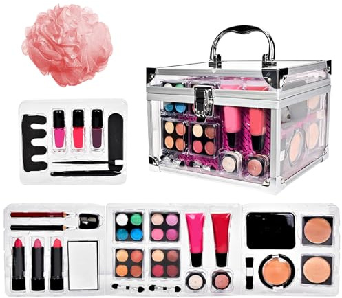 Set Di Trucco Per Donna Set Da Viaggio Compatto Con | Contour Pennello Blush Con Astuccio Per Ragazze Adolescenti Quotidiano Cerimonie Eventi Matrimonio