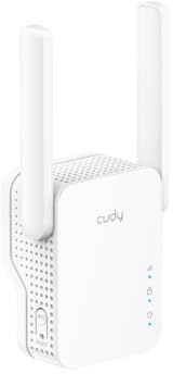 Cudy RE1500 Ripetitore WiFi 6 AX1500 Dual Band 2,4GHz 5GHz, Amplificatore Segnale Wireless con Supporto Mesh, WPS, Porta Ethernet 10/100Mbps, Compatibile con Ogni Router