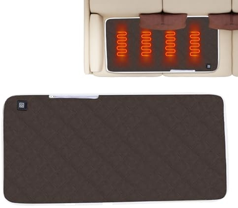 USB Beheiztes Sitzkissen, Verstellbares tragbares Wärmerpolster für Stadionsitze, Outdoor-Camping, Rollstühle, Liegestühle, und Gaming-Stühle, wasserdichte Wärmematte für Rücken, Lendenwirbelsäule und