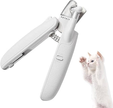 qokeeu Dog Claw Cutter with Light, Nail Clippers with LED Lighting, Claw Care Trimmer for Puppies, for Veterinarians, Household, Indoor and Outdoor Use, Travel, Camping, Cats and
