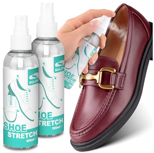 SULPO skosträckare spray utan aerosol för läder – effektiv skostretch och stretchsprejskor – aerosolfri skostretch (2 stycken färglös)