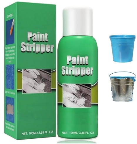 100ML Paint Stripper,Paint Strippers for Wood & Metal,High-Efficiency P-Aint Remover,Varnish Stripper for Wood,Heavy Duty P-Aint Remover for Metal,Residue-Free,for M-etal,W-OOD,Brick and Concrete