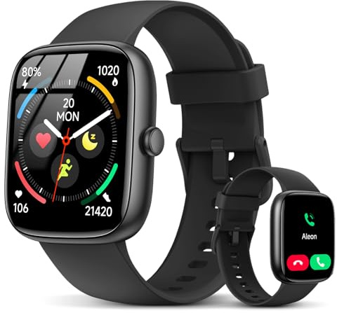 Smart Watch for Men Women, 1.83 HD Fitness Watch with Bluetooth Calling, 2026 Activity Tracker with Heart Rate/Sleep Monitor/Stress, 110+ Sports Modes, IP68 Waterproof Smartwatch for Android iOS