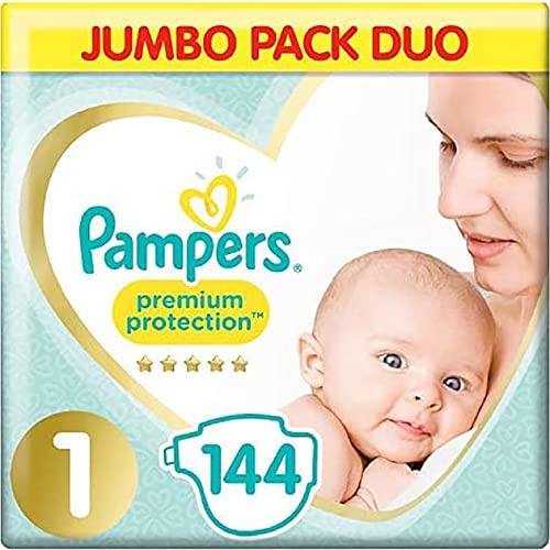 Pampers Couches pour Bébé Taille 1 - Pack de 2x72