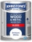 Johnstone's - Wood & Metal Paint - Gloss Finish - Brilliant White - 1.25l - Water Based - Non Drip & Quick Drying - Radiator Paint - Low Odour - Dry in 1-2 Hours - 8m2 Coverage per Litre