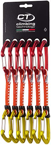 Climbing Technology Fly-Weight Evo Set DY, Aufschub Unisex - Erwachsene, Rot/Gold, 12 cm
