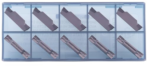 MGMN400 Inserti a Carburo per Scanalatura e Troncatura, PVD 10 pezzi | Larghezza 4 mm, Rivestimento PVD per Acciaio Inox