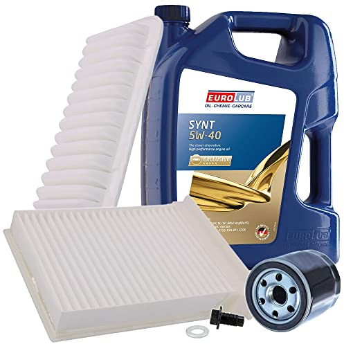 ATEC Germany Inspektionspaket Filterset mit 1x Ölfilter, 1x Luftfilter, 1x | Kompatibel mit: CITROËN C1, PEUGEOT 107, TOYOTA AYGO