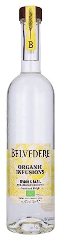 Belvedere Organic Infusions Lemon & Basil Flavoured Vodka 40% Vol. 1l