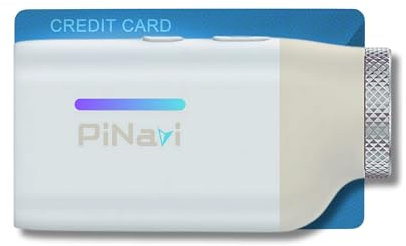 PiNavi Mini Plus - Telemetro da golf ultra compatto con modalità pendenza, 6X HD, 1200 metri, ricaricabile di tipo C, magnete integrato, blocco pennone, impermeabile, custodia inclusa