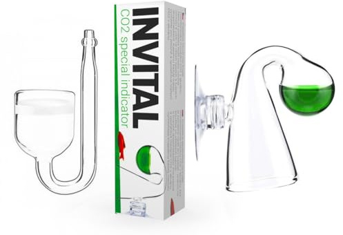 INVITAL CO2-Zubehörset für Aquarium - Glastropfenzähler & Glasdiffusor, Hochwertiges CO2-Management-Kit für bepflanzte Aquarien, Präzise CO2-Überwachung und -Diffusion