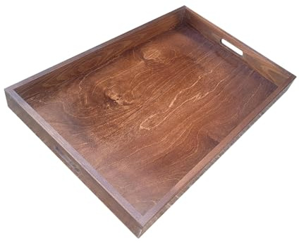 Weipenglianhe Bandeja Grande de Madera, 60 x 40 x 6 cm, Color marrón