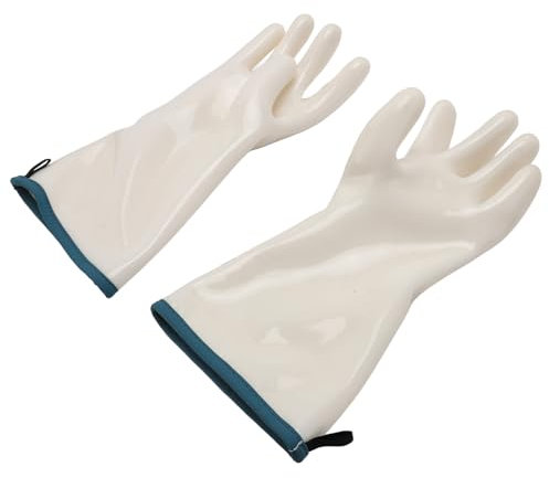 Küchenhandschuhe, Hitzebeständige, Lange Ofenhandschuhe, Silikon-Ofenhandschuhe, Wasserdicht, 350 Anti-Stick, Lange Grill-Küchenhandschuhe, Lange Grillhandschuhe Zum Backen,