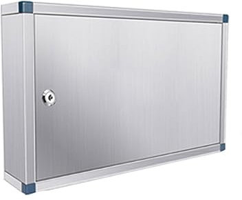 Schlüsselkasten aus Edelstahl, Schlüsselschrank zur Wandmontage