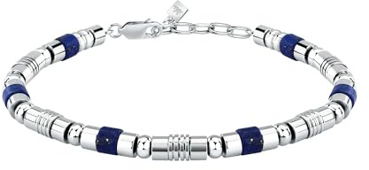 MORELLATO Bracciale Uomo in Acciaio, Lapislazzuli, Collezione PIETRE - S1741