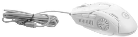 HOMSFOU Souris Filaire Silencieuse pour Pc, 6 Boutons, Dpi 3200, Design Ergonomique, Câble 1,42m, Jeu sur Ordinateur