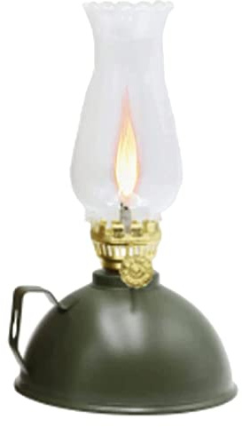 JKJKJ Öllampe, elegante Kerosin-Lampe, Vintage-Glasöl-Lampen, Blechöldose mit Griff, Kerosin-Öllampe, Campinglampe für den Außenbereich, Grün
