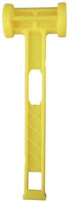 Camping Mallet Hammer, Plastic Camping Mallet, Puller Removing Tool, Mallet Tent Peg Remover, Portable Mallet Ground Nails Hammer, Hammer Accessories for Camping Hiking Fishing (Yellow)