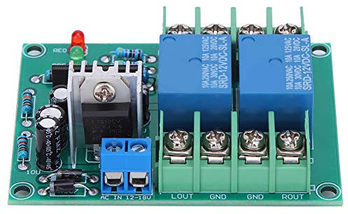 Speaker Protection Circuit Board Dual Channel Power On Mute Delay Component 10A AC12 18V Steady Module for Digital Amplifier Speaker Power Amplifier Board Synthetic Cardboard