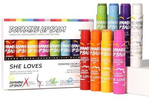 EnMart Bálsamo labial con sabor a frutas (paquete de 8) - Bálsamo labial hidratante natural a granel para labios secos y agrietados, de larga duración, en varios sabores de frutas.